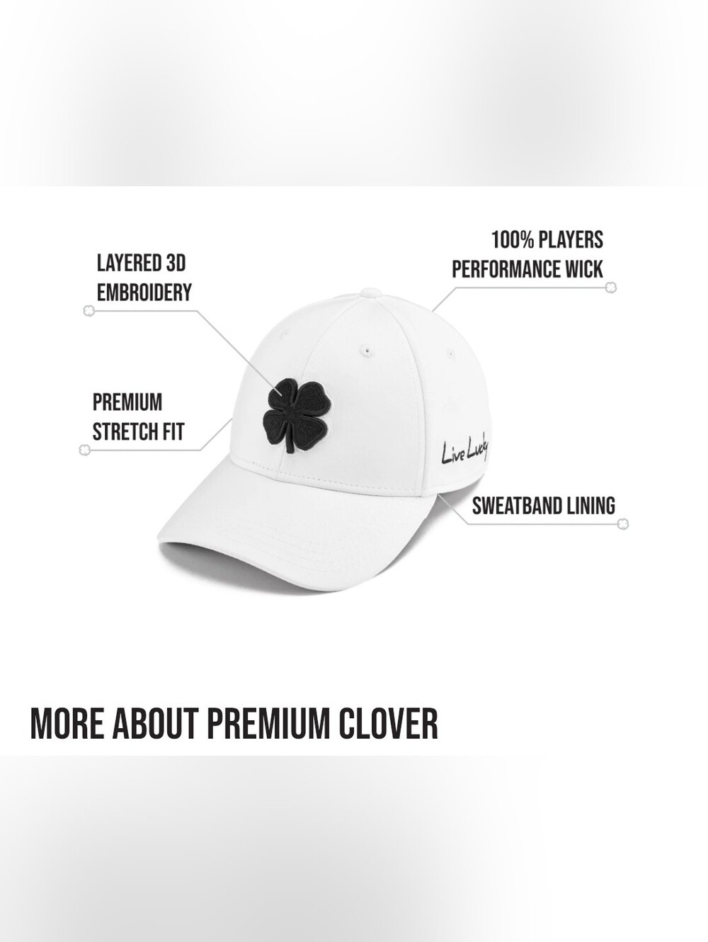 NWT Unisex Black Clover Premium Clover 1 hat